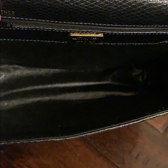 Antonio Scepi Blue Leather Satchel Made in Italy - Picture 10 of 13